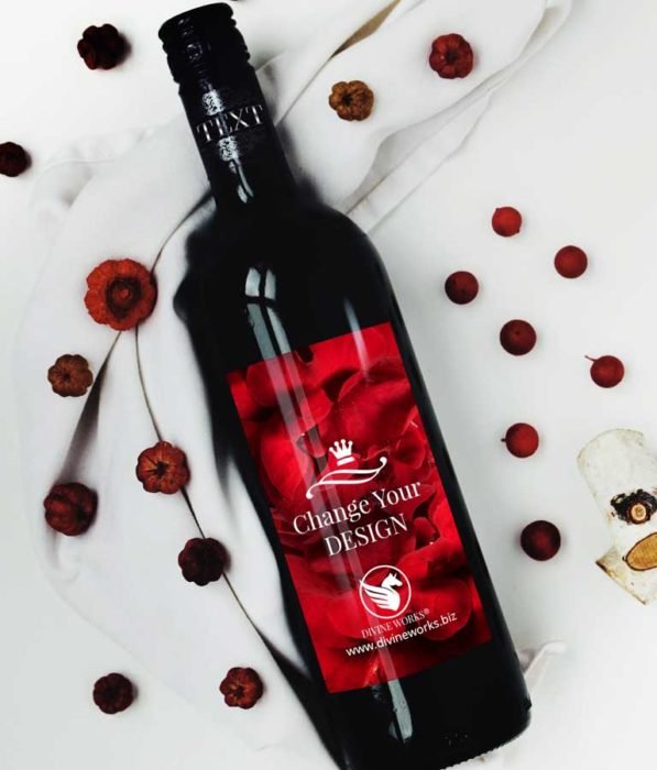 Wine Bottle Mockup Free PSD