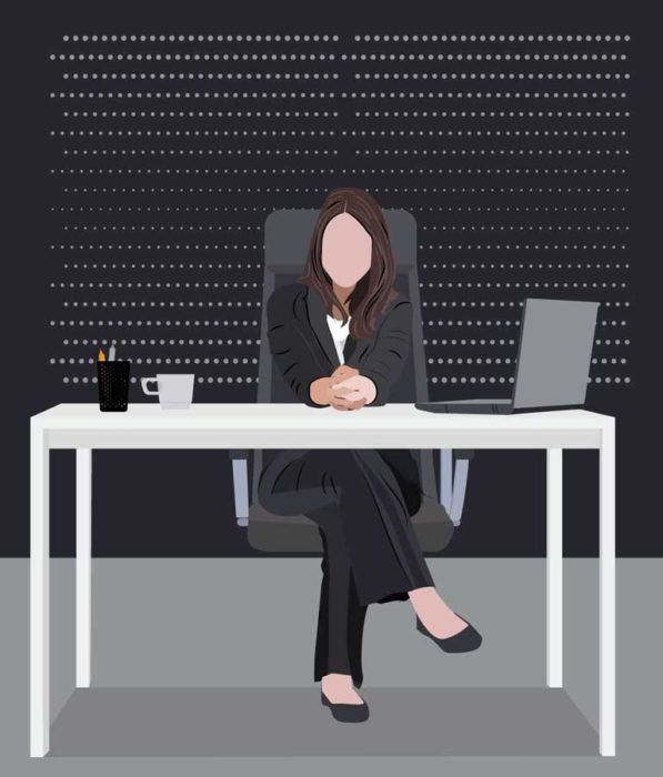 Woman Boss Free Vector Illustration