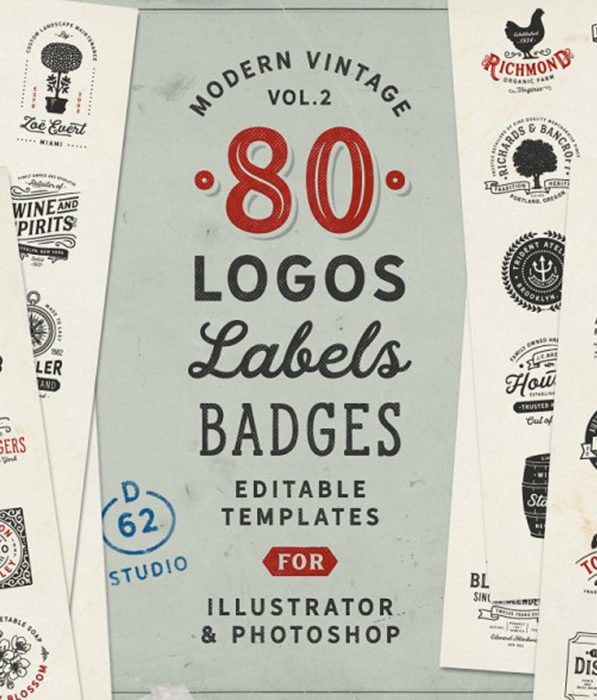 80 Modern Vintage Logos vol 2