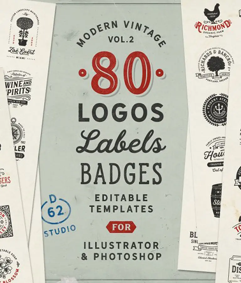 80 Modern Vintage Logos vol 2