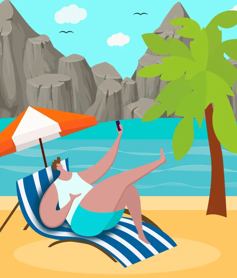 Download Free Beach Man Vector Art