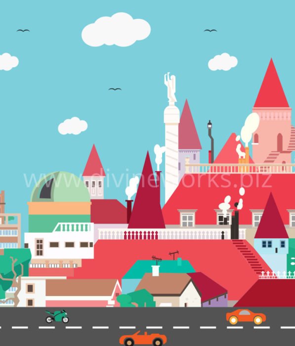 Free Modern Houses Vector Art