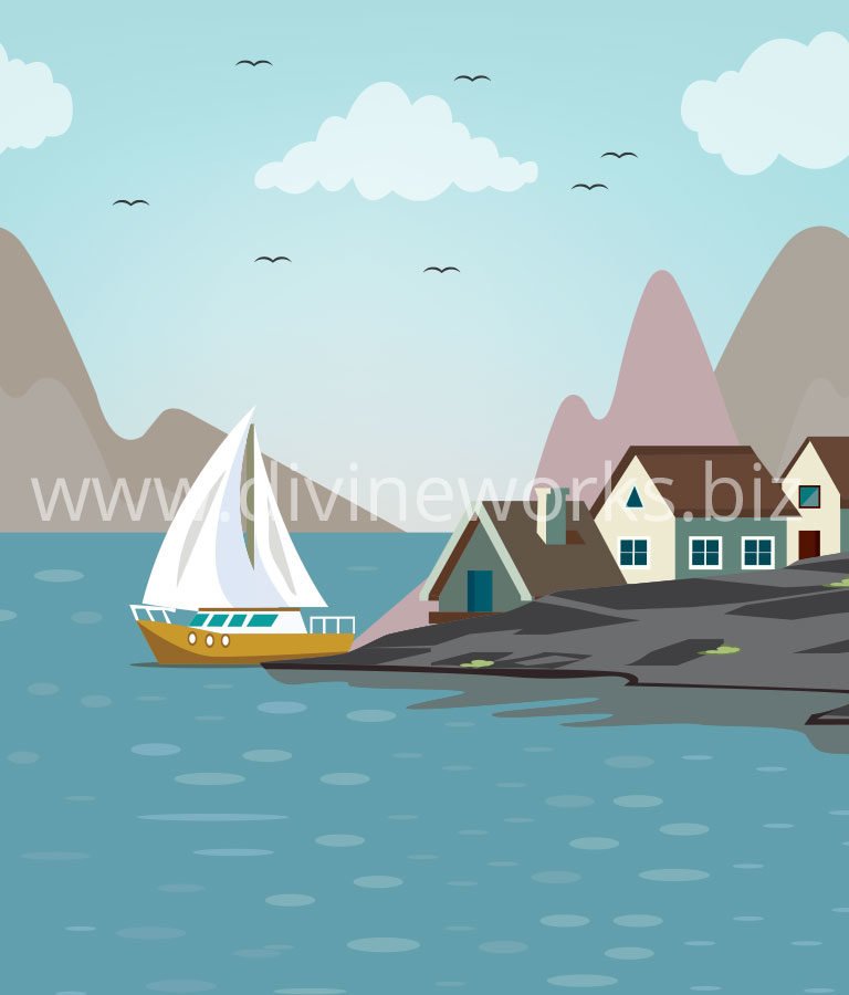 Download Free River House Vector by Divine Works
