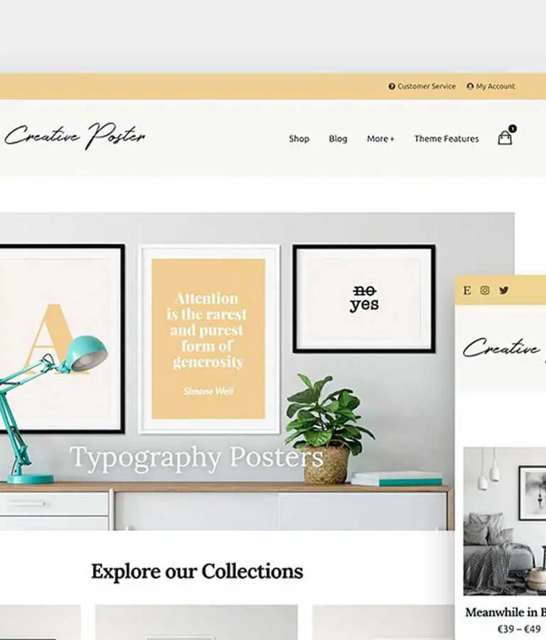 Creative Poster Minimal Theme