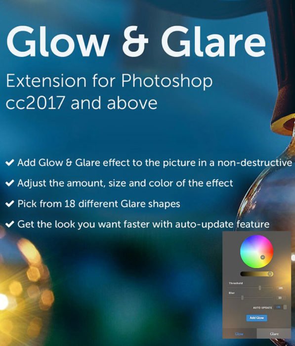 Glow & Glare Photoshop Extension