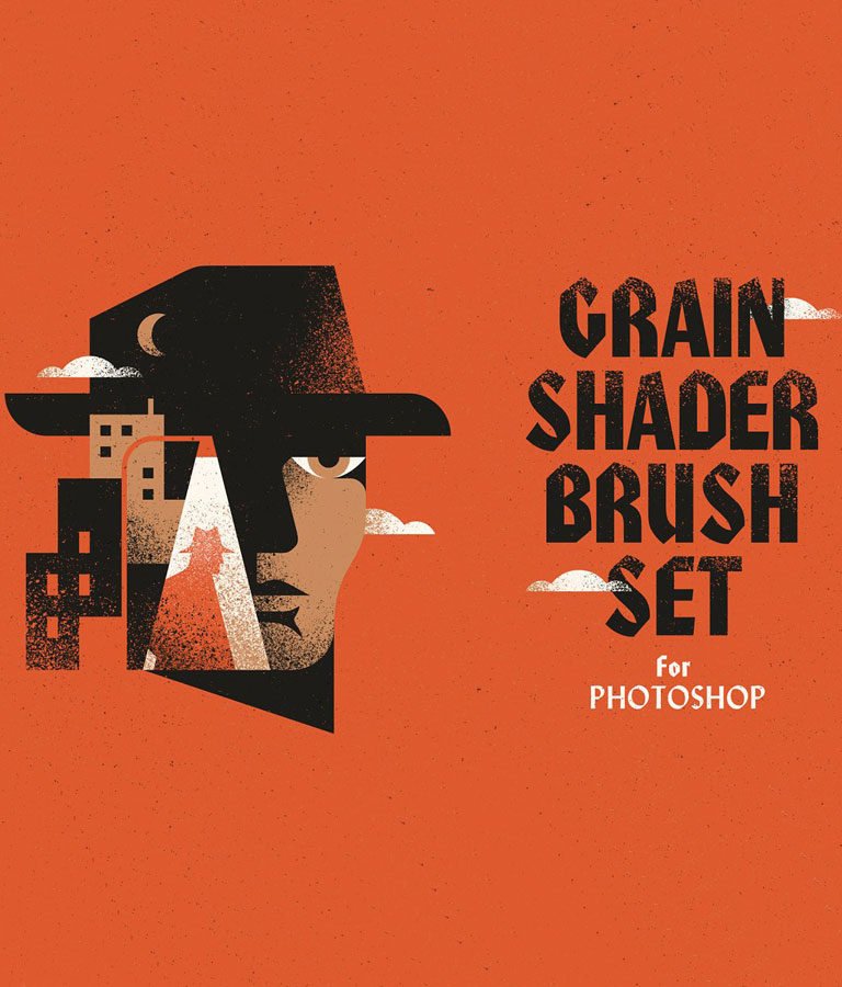 Grain Shader Brush Set for Photoshop