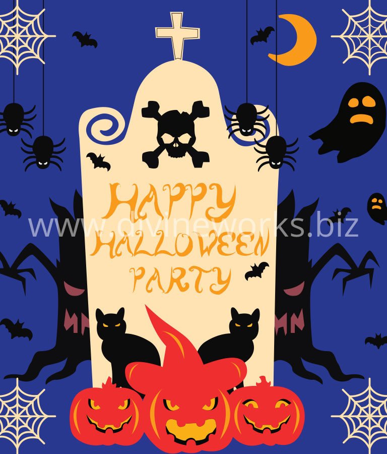 Download Free Halloween Party Vector illustration by Divine Works