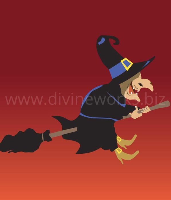 Download Free Halloween Witch Vector Illustration by Divine Works