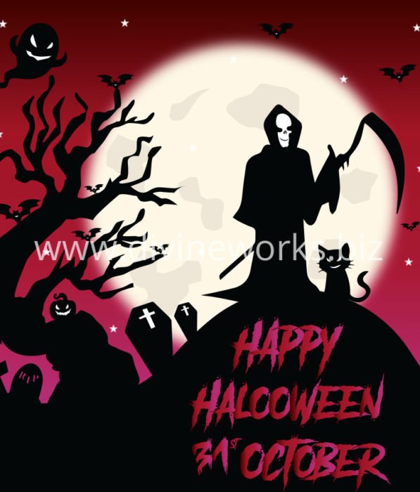 Download Free Happy Halloween Scary Vector by Divine Works
