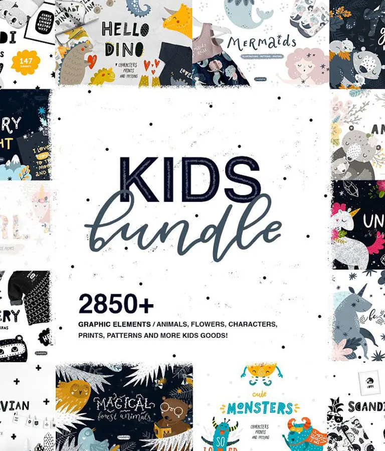 Kids Bundle / Graphic & Patterns