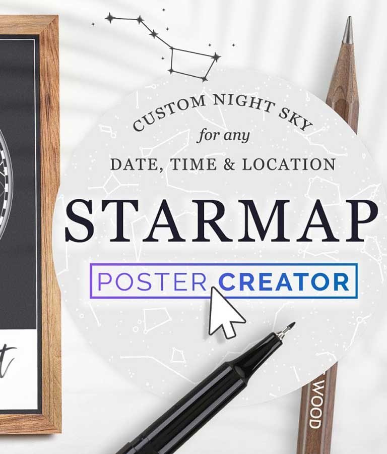Star Map Poster Creator Minimal