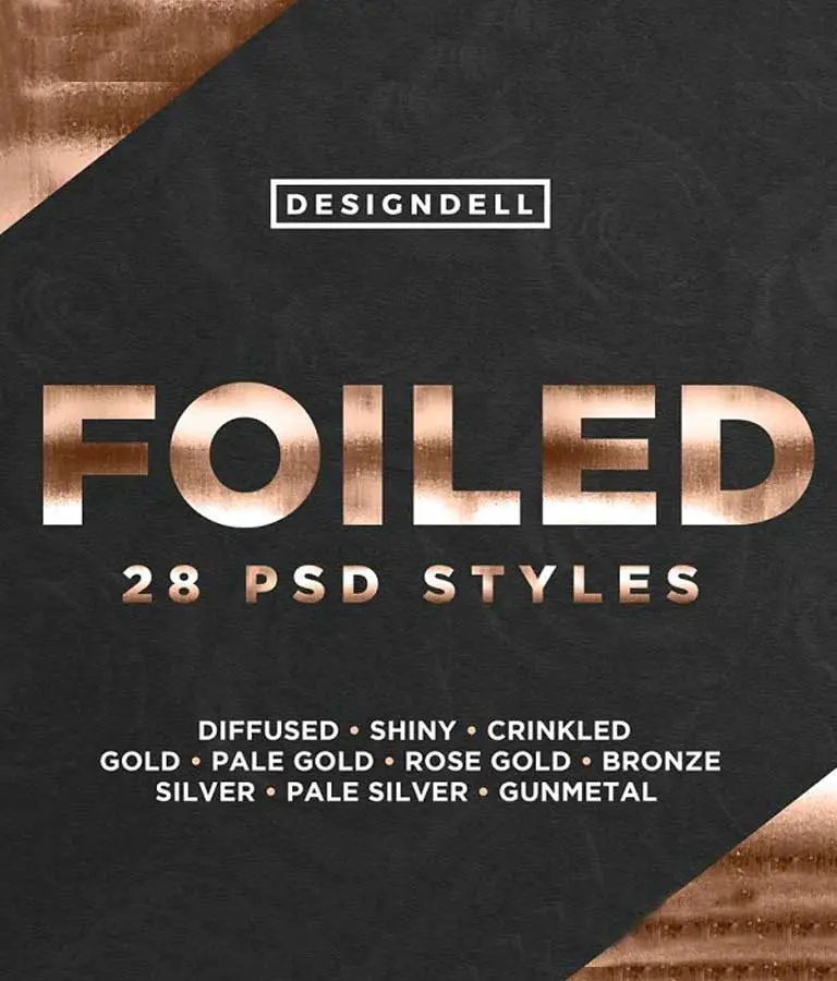 Foiled Photoshop Styles