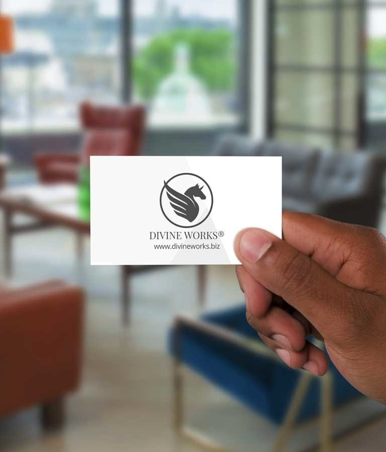 Download Hand Holding Business Card Mockup by Divine Works