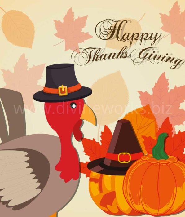Download Free Happy Thanksgiving Turkey Vector by Divine Works