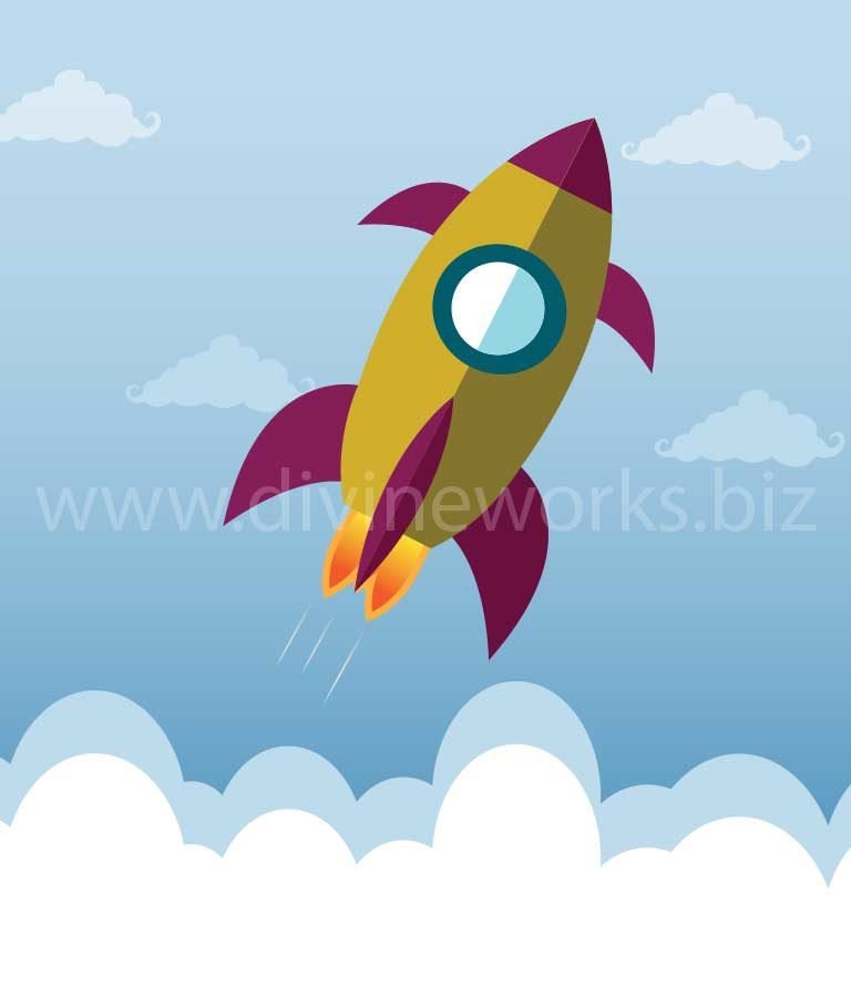 Download Free Rocket Launch Vector by Divine Works