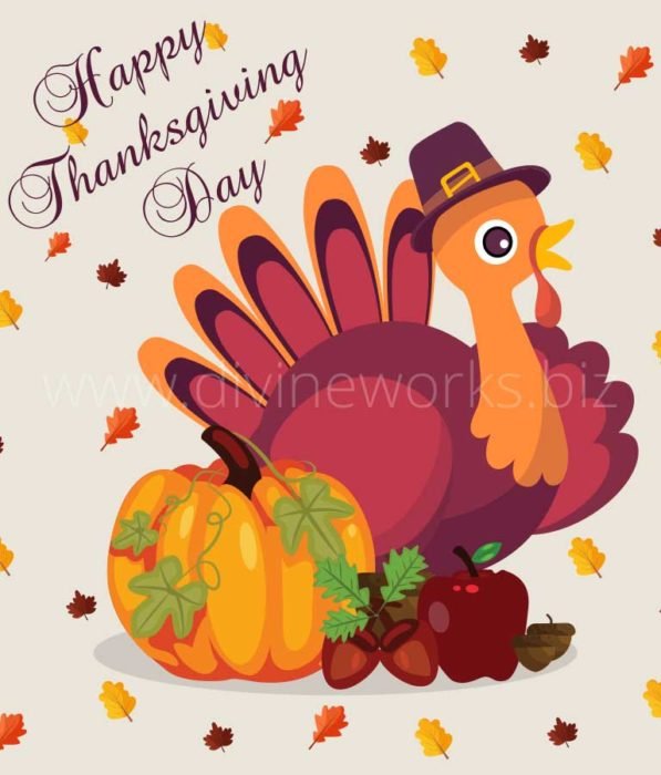 Download Free Thanksgiving Turkey Vector Illustration by Divine Works