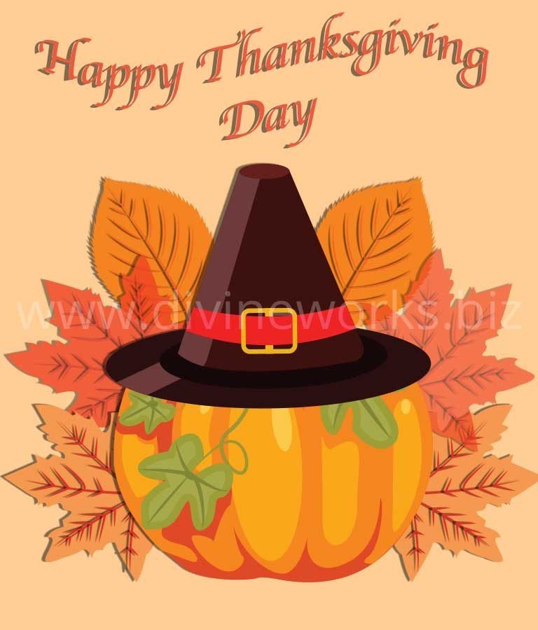 Download Free Thanksgiving Pumpkin Illustration by Divine Works