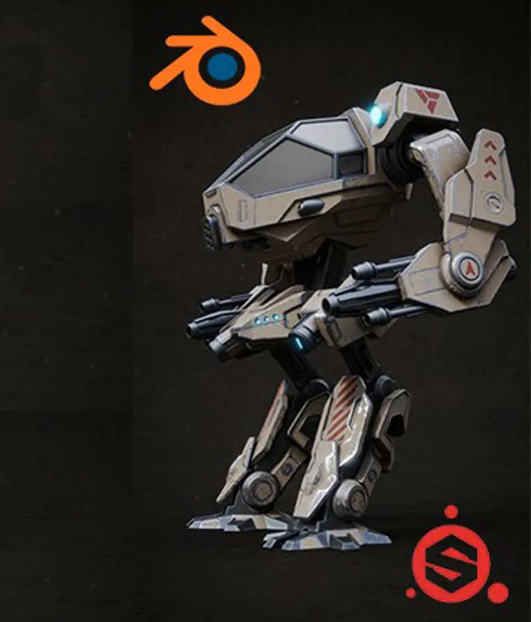 Blender 2.81 - Substance painter - Sci fi asset creation