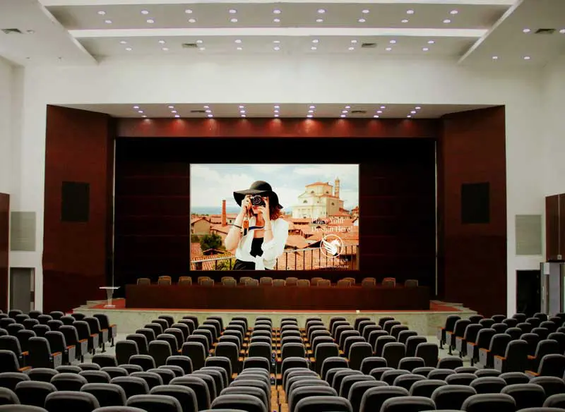 Download Free Conference Hall Screen Mockup by Divine Works