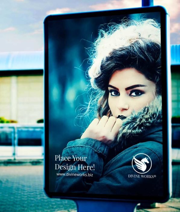 Download Free Display Street Billboard Mockup by Divine Works