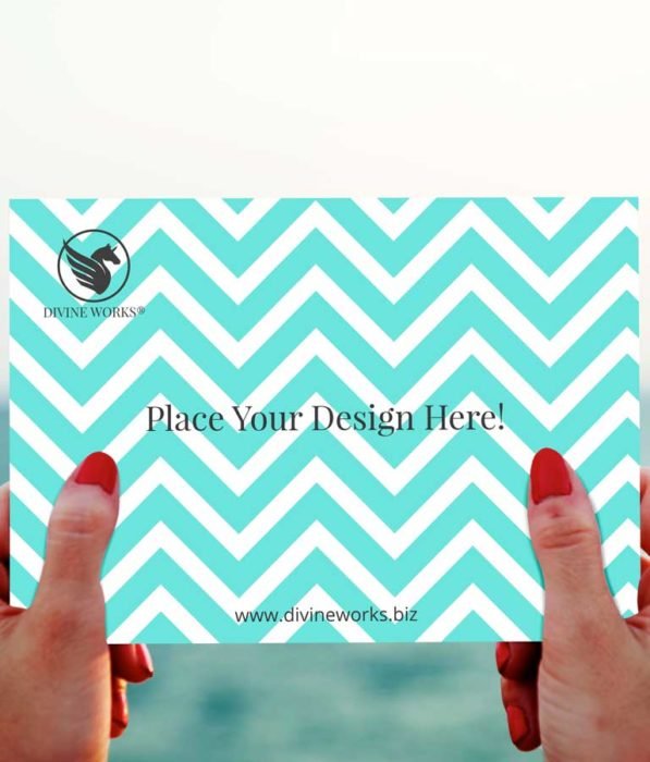 Download Free Greeting Card In Hand Mockup by Divine Works