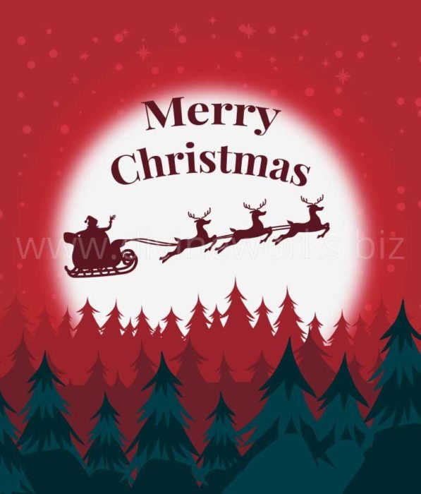 Download Free Merry Christmas Vector Illustration by Divine Works