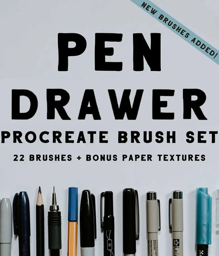Pen Drawer Procreate Brush Set