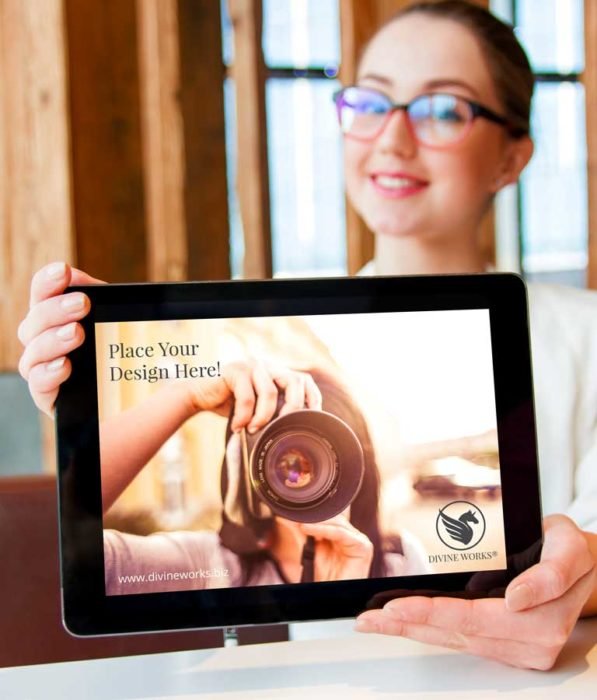 Download Free iPad Air In Hand Mockup by Divine Works