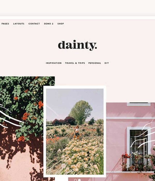 Dainty Blog & Shop WordPress Theme