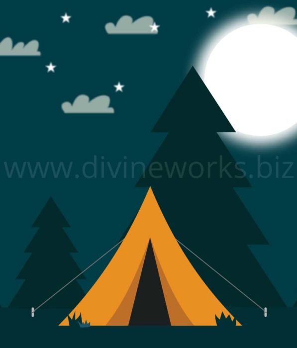 Download Free Night Camp Vector Illustration by Divine Works