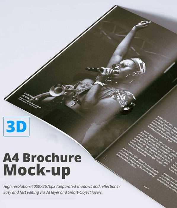 A4 Magazine | Brochure Mock-up