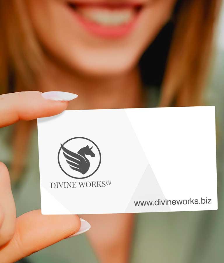 Download Free Business Card In Women Hand Mockup by Divine Works