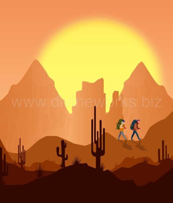 Download Free Desert Landscape Vector Art by Divine Works