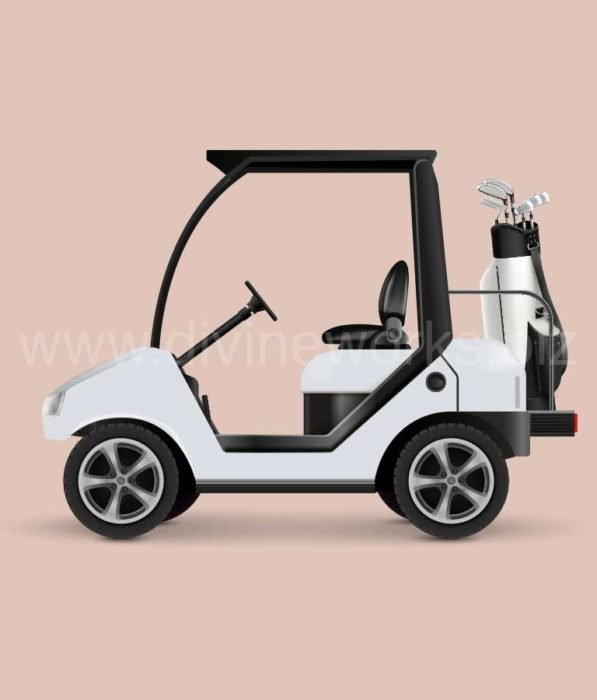 Download Free Golf Car Vector Illustration by Divine Works