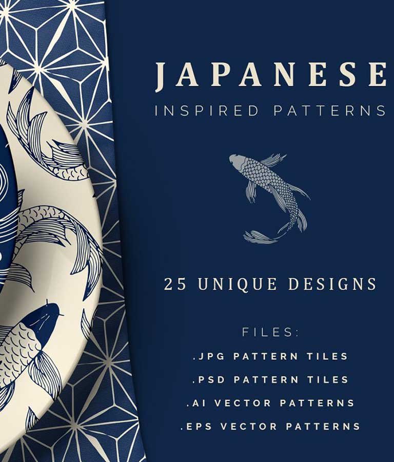 Hand Drawn Japanese Patterns