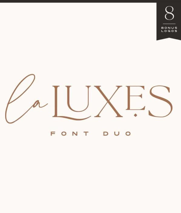 La Luxes Font Duo Logos