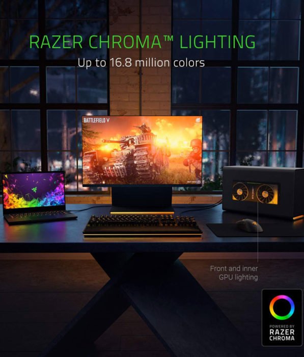 Razer Core X Chroma Aluminum External GPU Enclosure