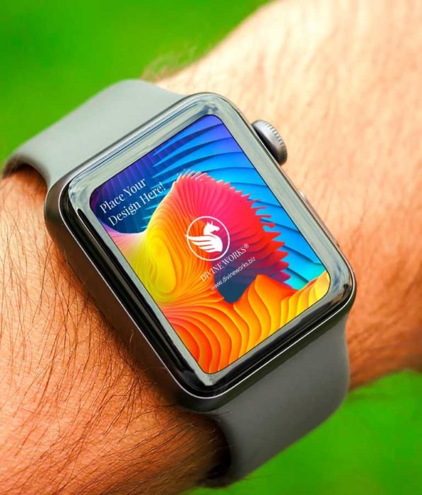 Download Free Smart Watch On Hand Mockup by Divine Works