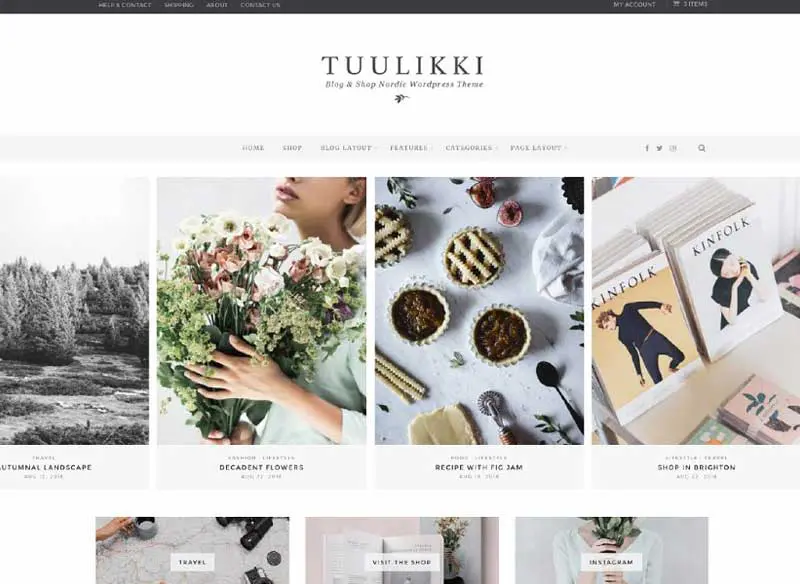 TUULIKKI Nordic Blog & Shop Theme