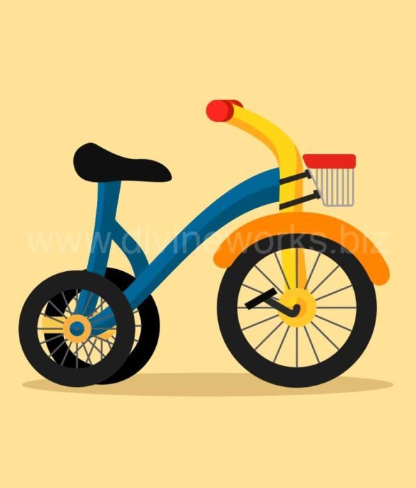 Download Free Baby Tricycle Vector Illustration by Divine Works