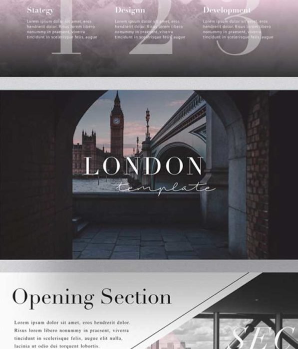 LONDON Keynote Template + Gift