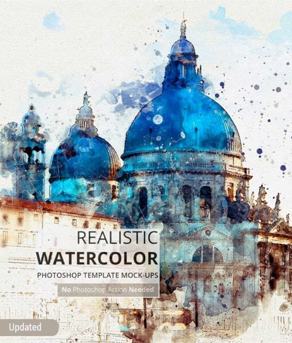 Watercolor Photoshop Mock-ups