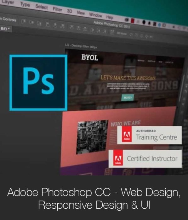 Adobe Photoshop CC Web Design Responsive Design UI