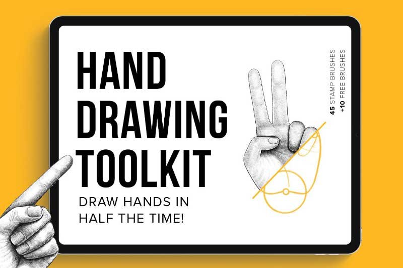 Hand Drawing Toolkit For Procreate
