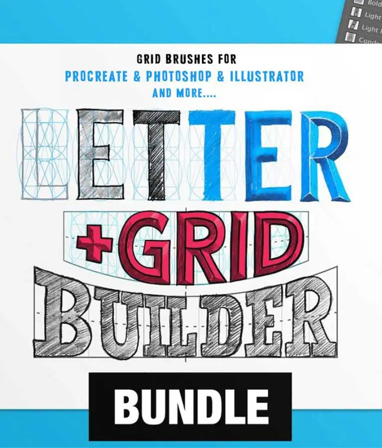 Letter Grid Builder Bundle For Amazing Typography