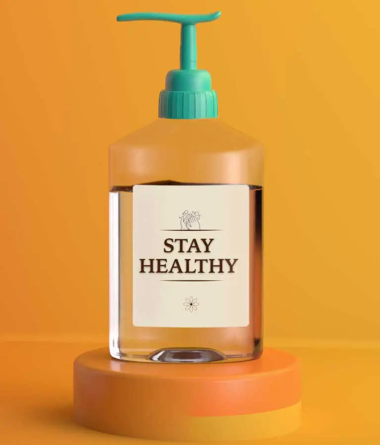Hand Sanitiser Bottle Mockup