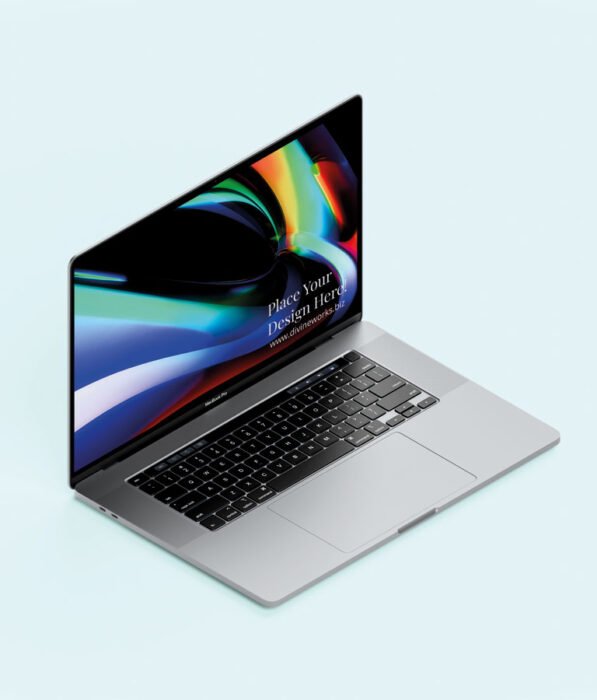 Download Free Isometric Macbook Pro 16 Inch Mockup by Divine Works