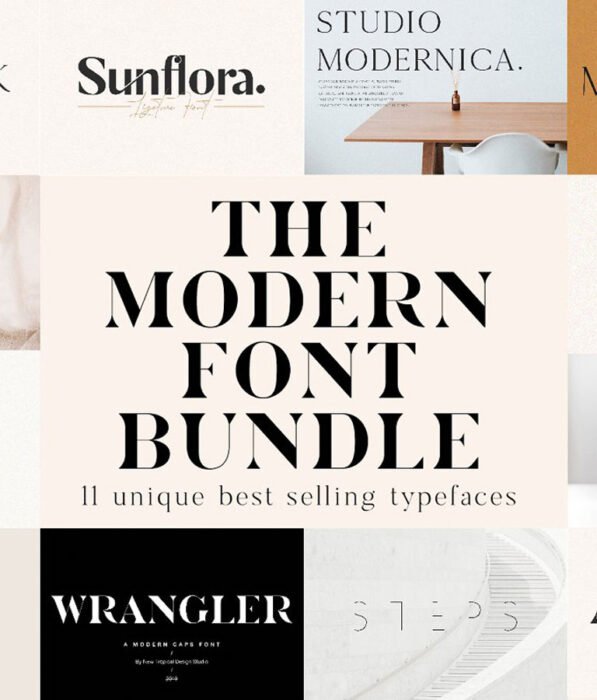 The Chic & Unique Modern Font Bundle