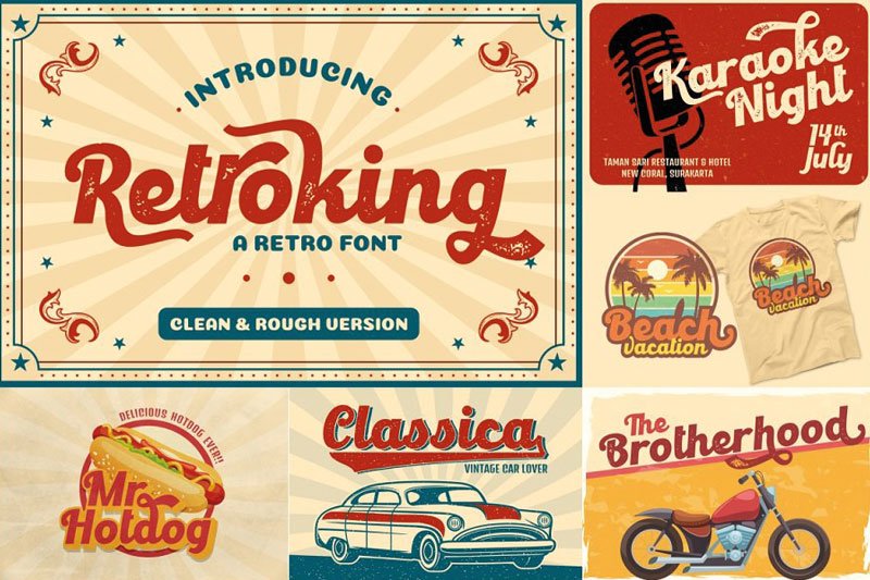 Vintage Font Bundles