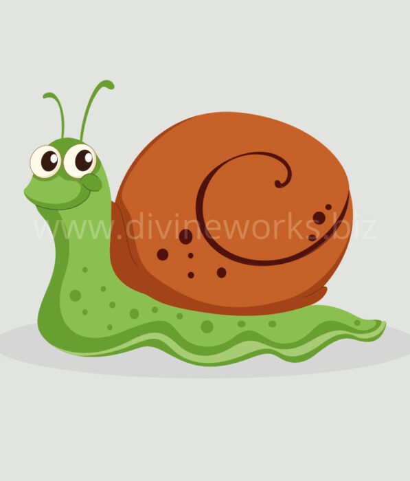 Download Free Snail Cartoon Character Vector Illustration by Divine Works